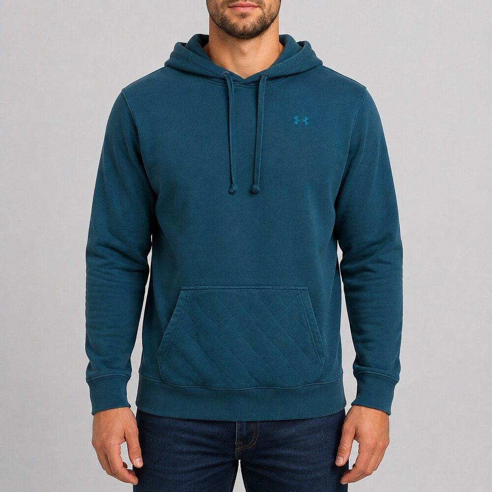 Under Armour ColdGear Men's Blue Pullover Fleece Hoodie